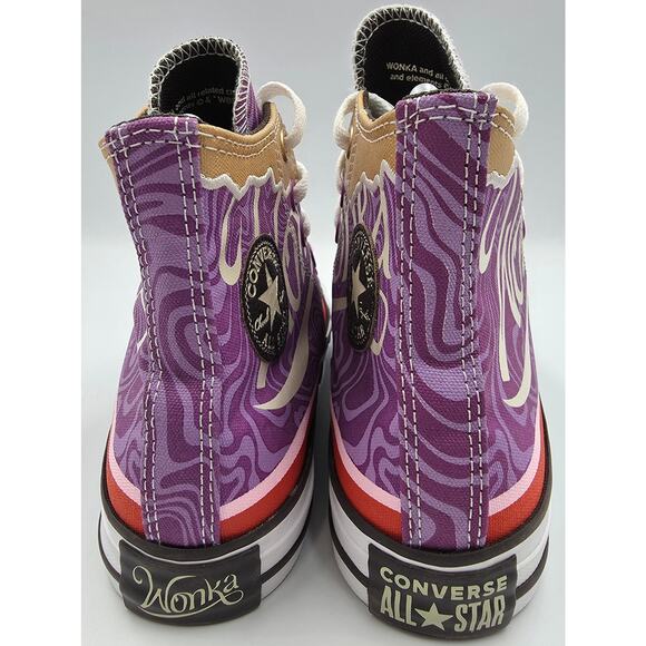 Converse Willy Wonka x Chuck Taylor All Star High Swirl Mens Sz 4 Womens Sz 6 - Picture 6 of 14